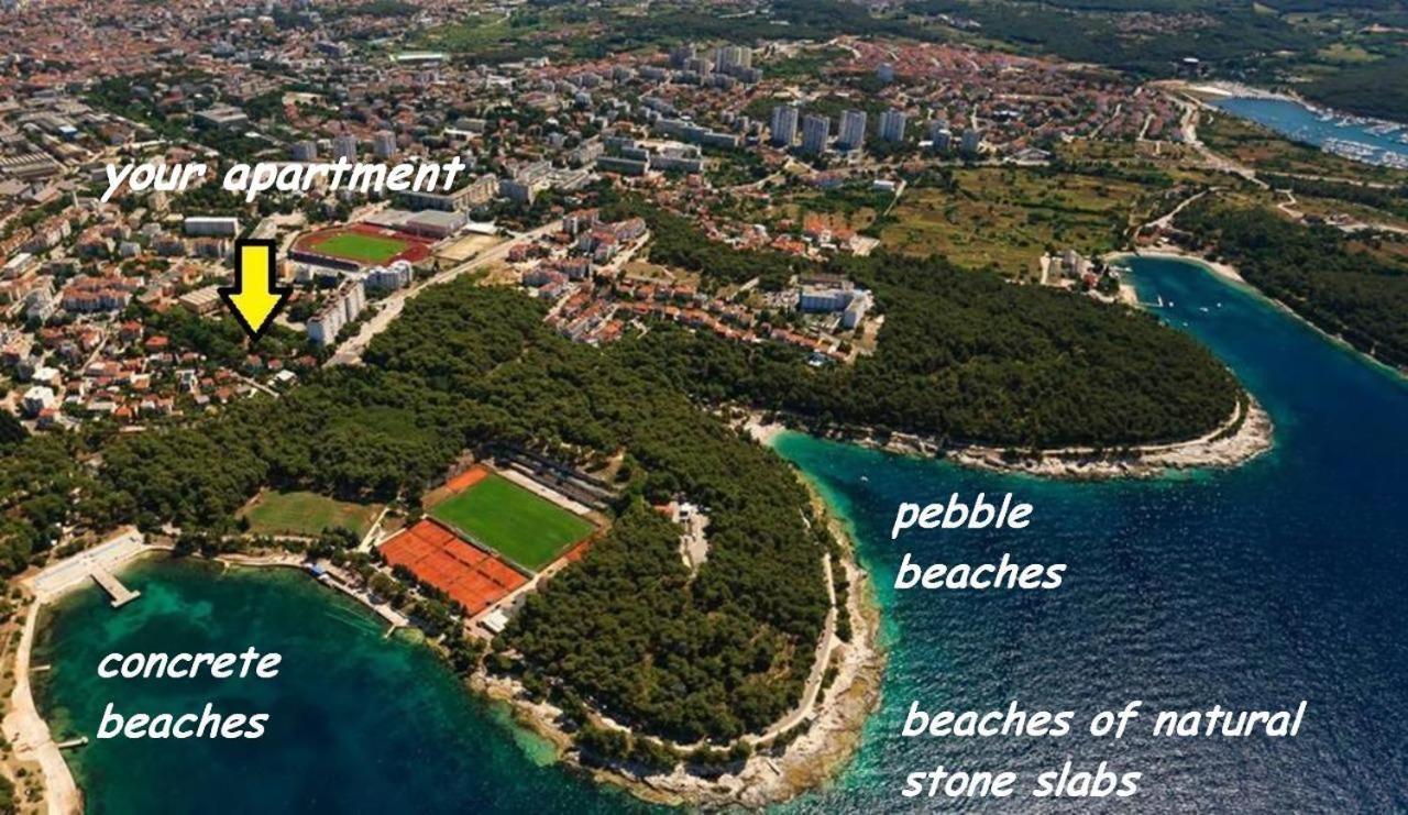 Villa Valkane Pet Friendly 150M From The Stunning Valkane Beach, City Indoor Pools-Fitness And City Mall Pula Exterior foto